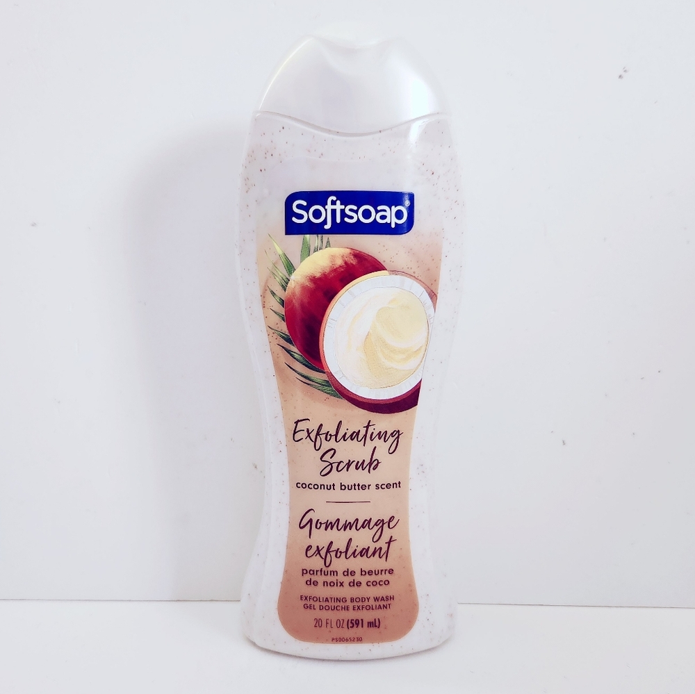 ⭐4/$15 Softsoap Exfoliating Scrub Body Wash Coconut Butter
